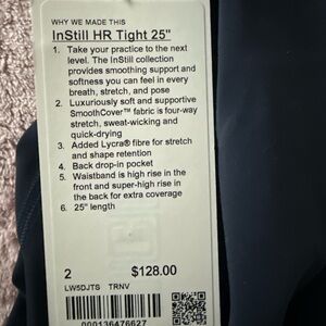 Lululemon Athletica InStill HR Tight 25" in Dark Blue